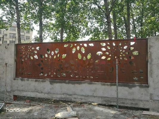صفحه فولادی کورتن A588 مقاوم در برابر آب و هوا برای دیوار فولادی باغ