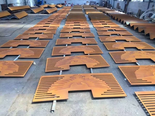 AISI ASTM Weathering Steel Sheet Edge نصب لبه فلزی