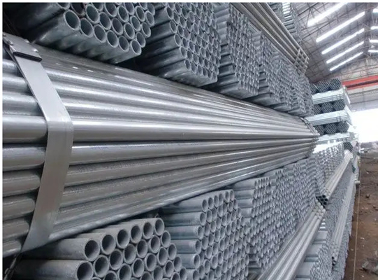 لوله فولادی 5 اینچی GI Dx51d Astm A53 12 فوت مستطیلی لوله فولادی پیش گالوانیزه