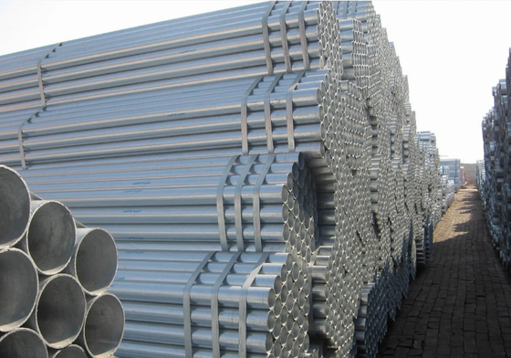 لوله فولادی 5 اینچی GI Dx51d Astm A53 12 فوت مستطیلی لوله فولادی پیش گالوانیزه