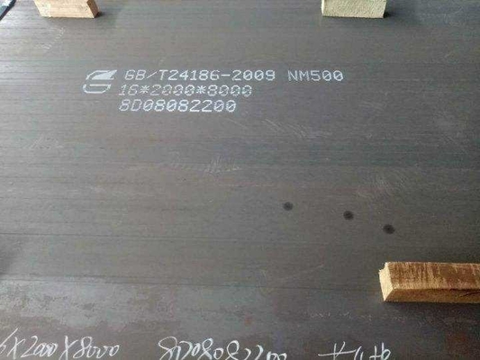 NM450 NM550 ورق فولادی مقاوم در برابر سایش آلیاژی با استحکام بالا 0.3 متر