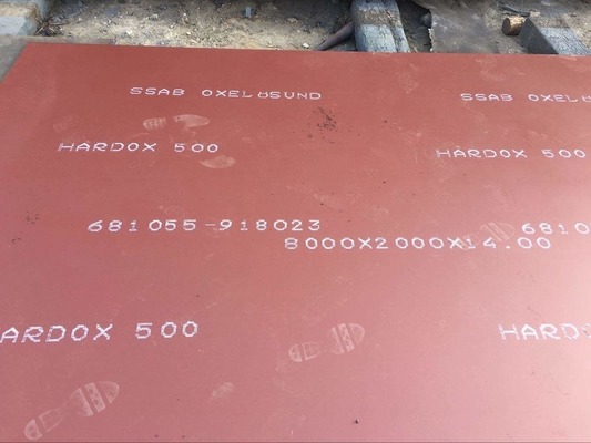 NM450 NM550 ورق فولادی مقاوم در برابر سایش آلیاژی با استحکام بالا 0.3 متر